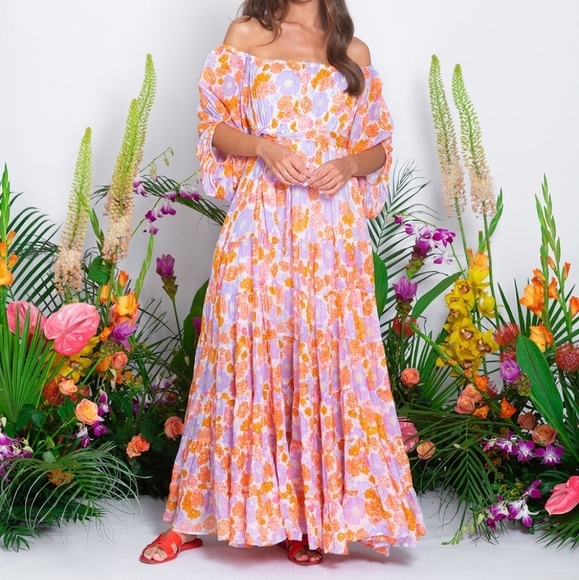 Sundress Salome Long Dress in Flowers size M/L NWT - Picture 1 of 12